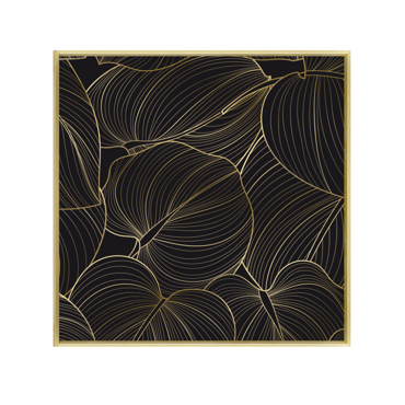 Liberta - Maison ARBARO 1 Πίνακας Καμβάς με Μαύρο/Χρυσό Ξύλο και Χρυσή Κορνίζα 51.5x51.5x3.5cm 022868