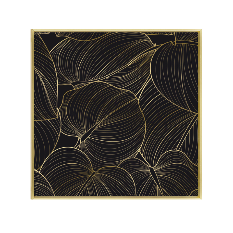 Liberta - Maison ARBARO 1 Πίνακας Καμβάς με Μαύρο/Χρυσό