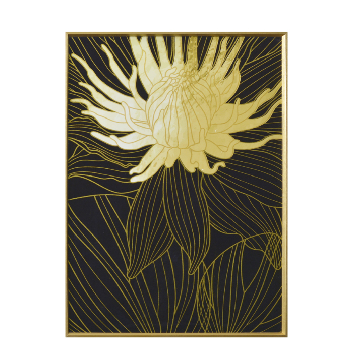 Liberta - Maison COED 1 Pinakas Kambas me Mavro/Xruso Xulo kai Xrusi Korniza 51.5x71.5x3.5cm 022870