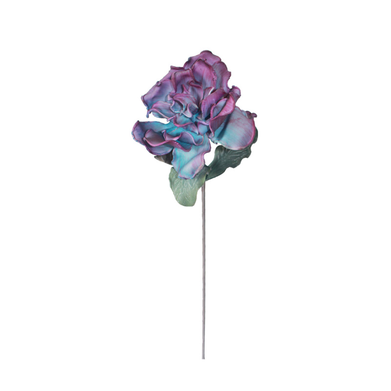 Liberta-Maison Gulab Λουλούδι Τεχνητό 70cm EVA Foam Μπλε Μώβ 023018