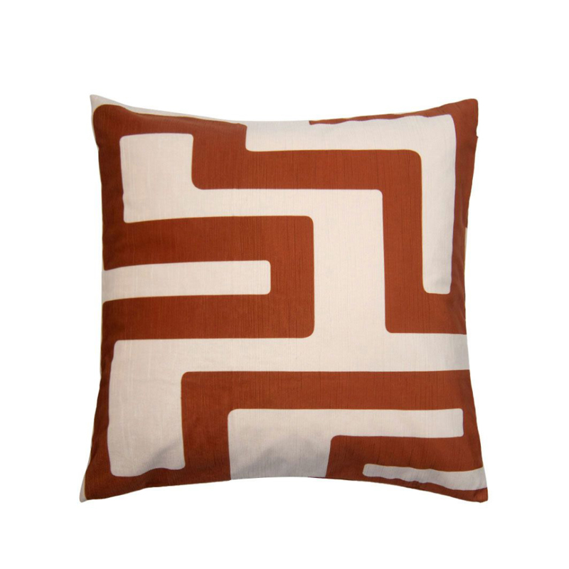 Liberta-Maison MAZE Διακοσμητικό Μαξιλάρι 45x45cm Βελούδο NUDE Terracotta 023357