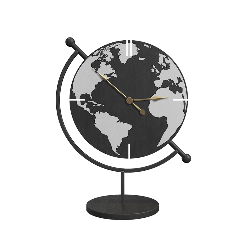 Διακοσμητικά Επιτραπέζια agiovlasitishome - ΣΗΜΑΝΤΙΚΟ: Σε περίπτωση διαφοράς τιμής από το κατάστημα ισχύει παντα και μόνο η τιμή του καταστήματος Liberta - Maison GALAXY Επιτραπέζιο Ρολόι Μεταλλικό/MDF