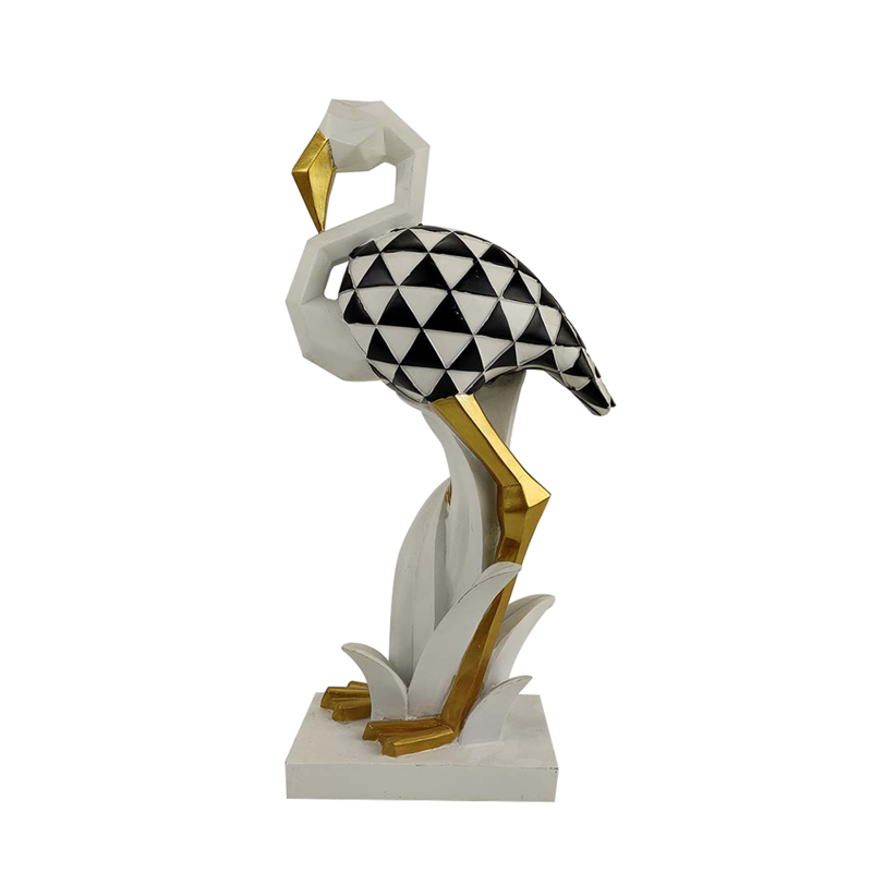 Διακοσμητικά Επιτραπέζια agiovlasitishome - ΣΗΜΑΝΤΙΚΟ: Σε περίπτωση διαφοράς τιμής από το κατάστημα ισχύει παντα και μόνο η τιμή του καταστήματος Liberta - Maison LUCIEN DECO Φλαμίνγκο Resin Λευκό/Μαύρ