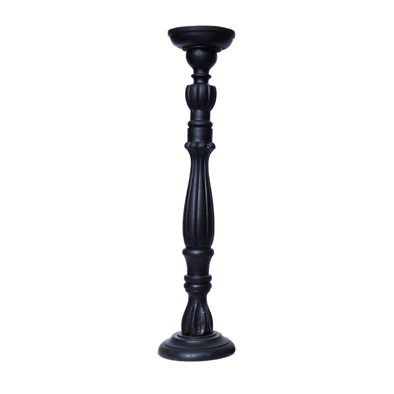 Liberta-Maison Kendal Κηροπήγιο 13x13x45cm Ξύλο Mango Μαύρο 023676