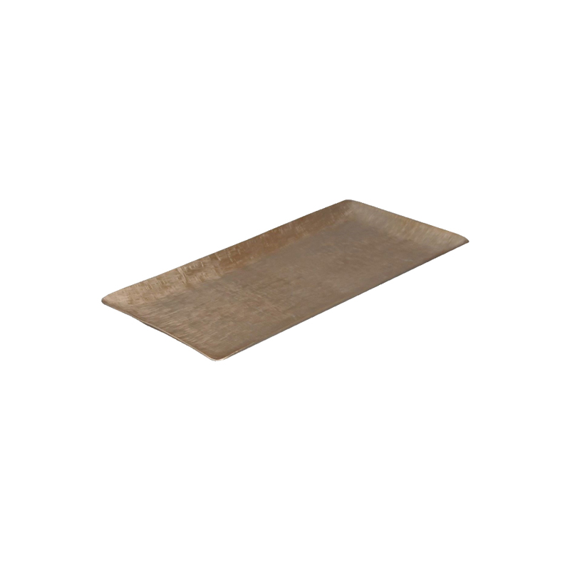 Liberta-Maison Orly Flat Δίσκος Διακόσμησης 49x19x2cm Αλουμίνιο Σαμπανι 023938