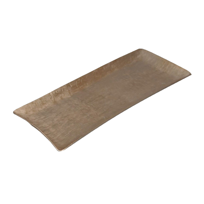 Liberta-Maison Orly Flat Δίσκος Διακόσμησης 52x23x2cm Αλουμίνιο Σαμπανι 023939