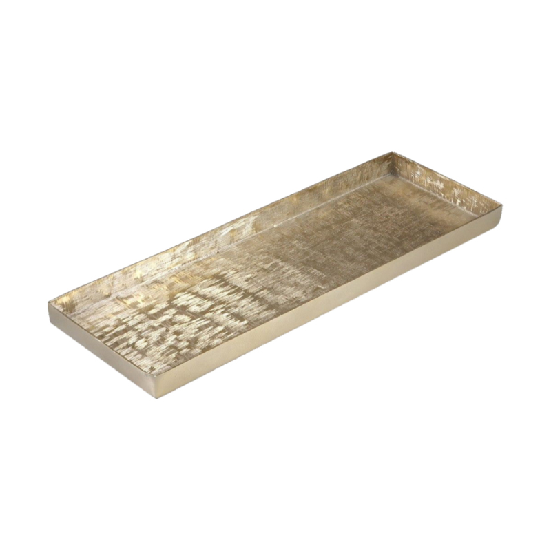 Liberta-Maison Orly Δίσκος Διακόσμησης 52x20x3cm Αλουμίνιο Σαμπανί 023945