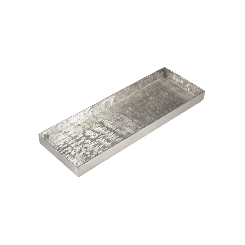 Liberta-Maison Orly Δίσκος Διακόσμησης 44x15x3cm Αλουμίνιο Silver 023946
