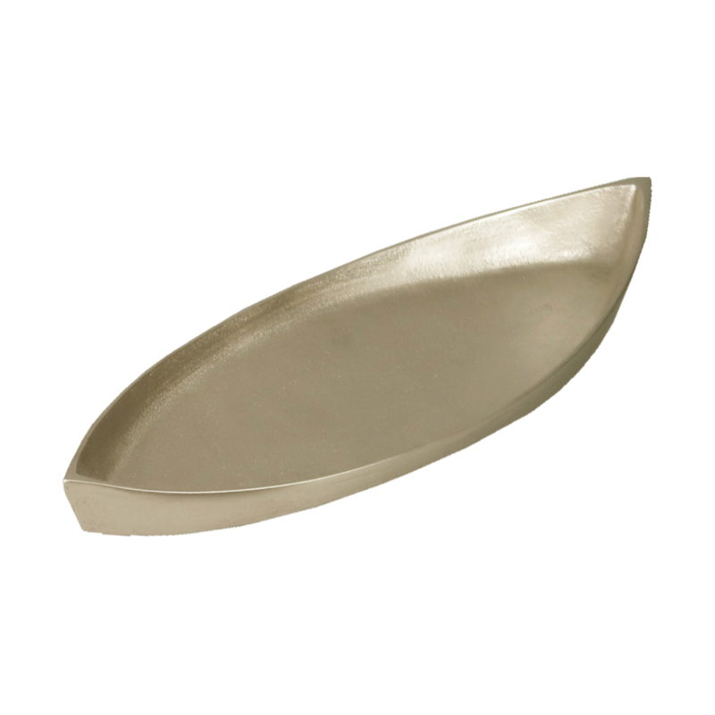 Liberta-Maison Ken Δίσκος Διακόσμησης 41x15x4cm Αλουμίνιο Σαμπανί 023954