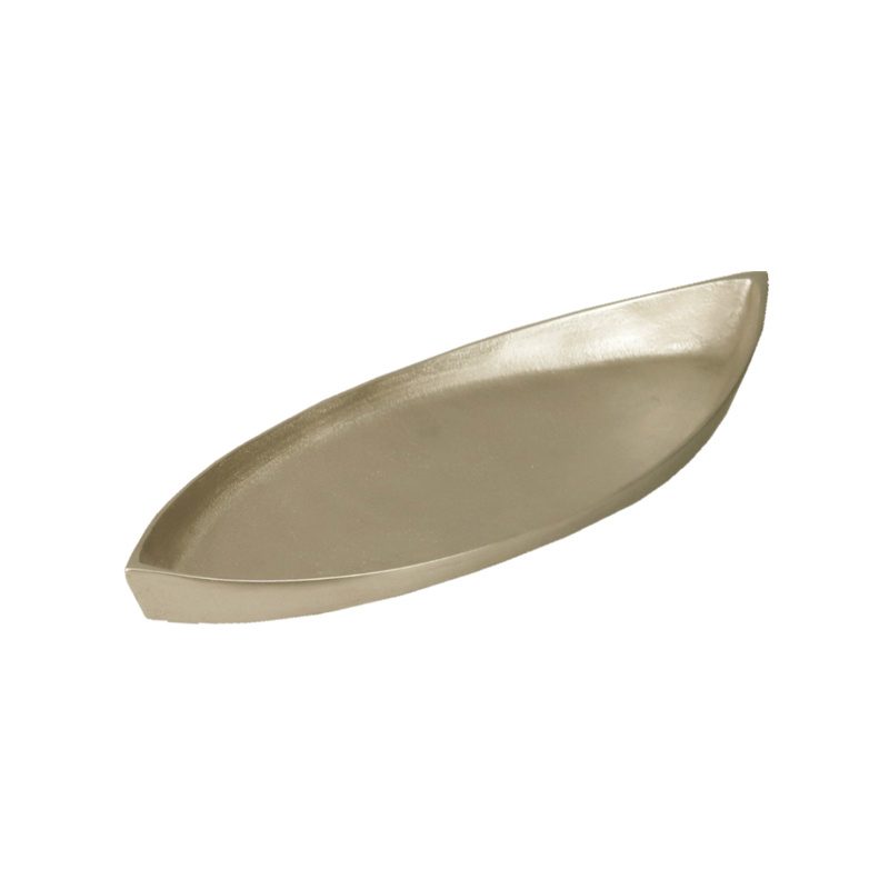 Liberta-Maison Ken Δίσκος Διακόσμησης 50x18x5cm Αλουμίνιο Σαμπανί 023955