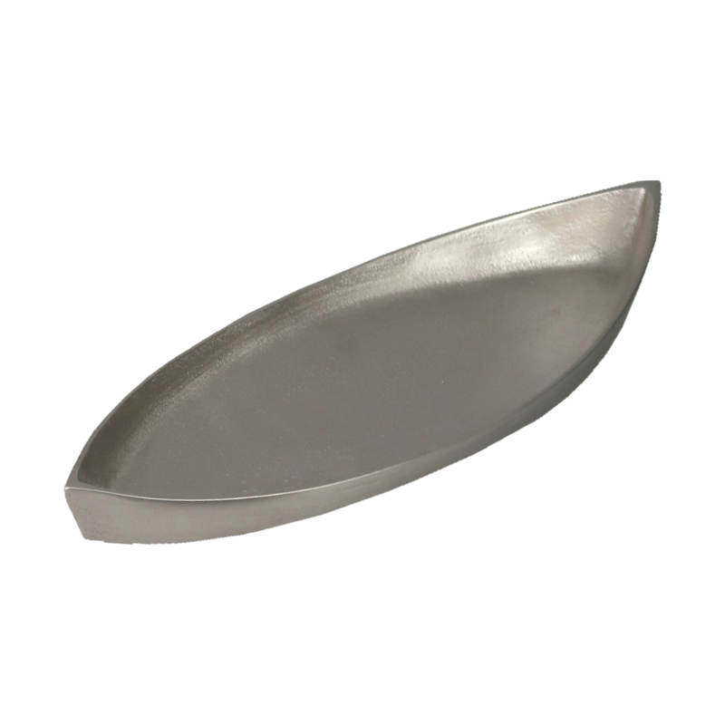 Liberta-Maison Ken Δίσκος Διακόσμησης 41x15x4cm Αλουμίνιο Silver Ματ 023956
