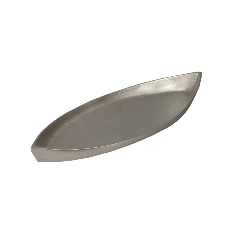 Liberta-Maison Ken Δίσκος Διακόσμησης 50x18x5cm Αλουμίνιο Silver Ματ 023957