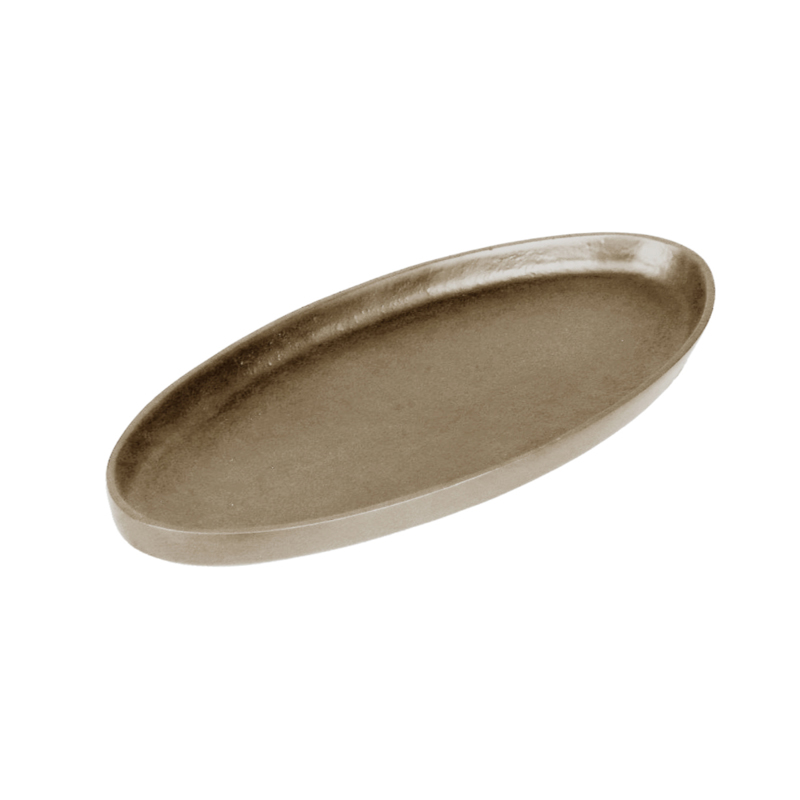 Liberta-Maison Nedd Δίσκος Διακόσμησης 39x19x2cm Αλουμίνιο Σαμπανί 023970