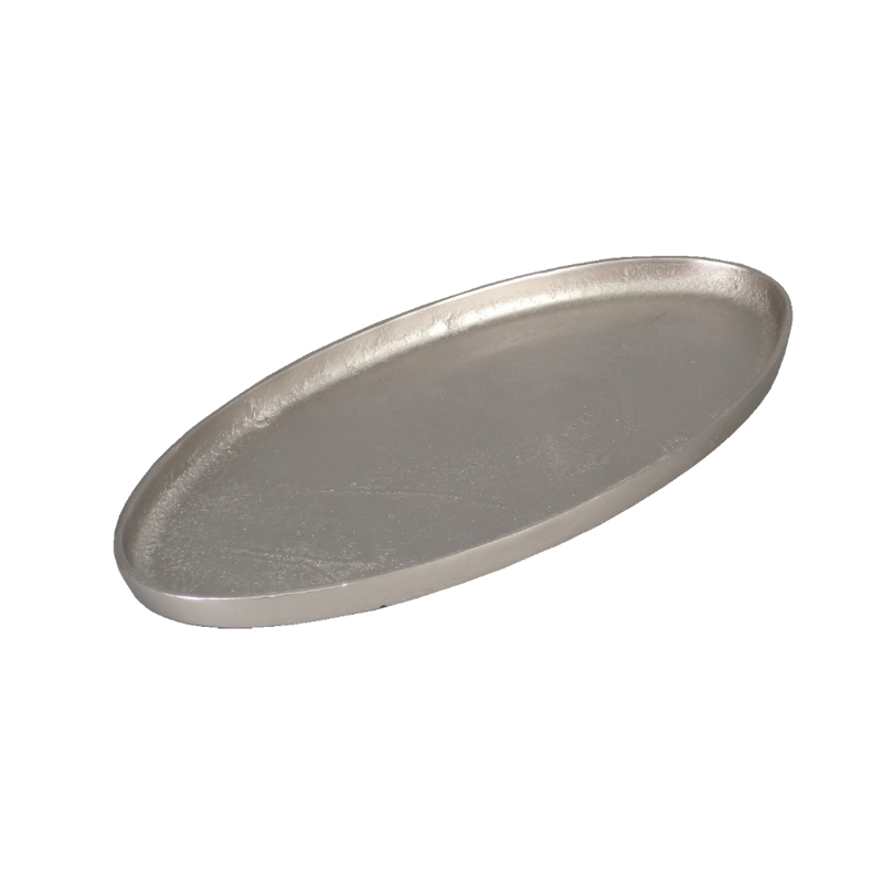 Liberta-Maison Nedd Δίσκος Διακόσμησης 39x19x2cm Αλουμίνιο Silver Ματ 023972