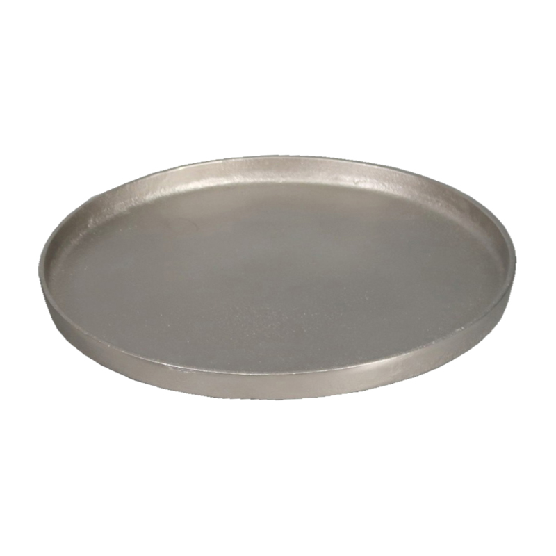 Liberta-Maison Peri Δίσκος Διακόσμησης 40x40x2cm Αλουμίνιο Silver Ματ 023978