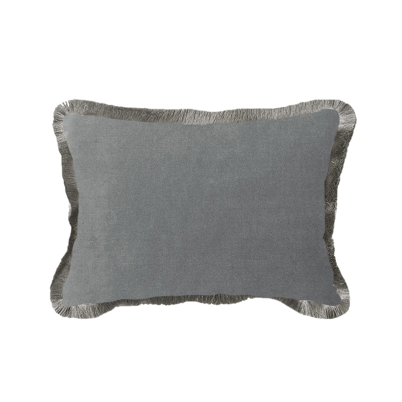 Liberta - Maison ARGENTO Διακοσμητικό Μαξιλάρι Βελούδο Γκρι 60x40cm 025262