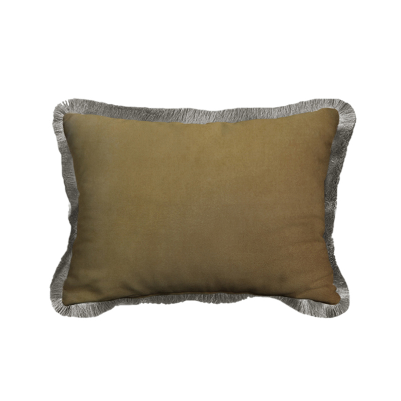 Liberta-Maison Dorato Διακοσμητικό Μαξιλάρι 40x60cm Βελούδο Χρυσό Καφέ 025264