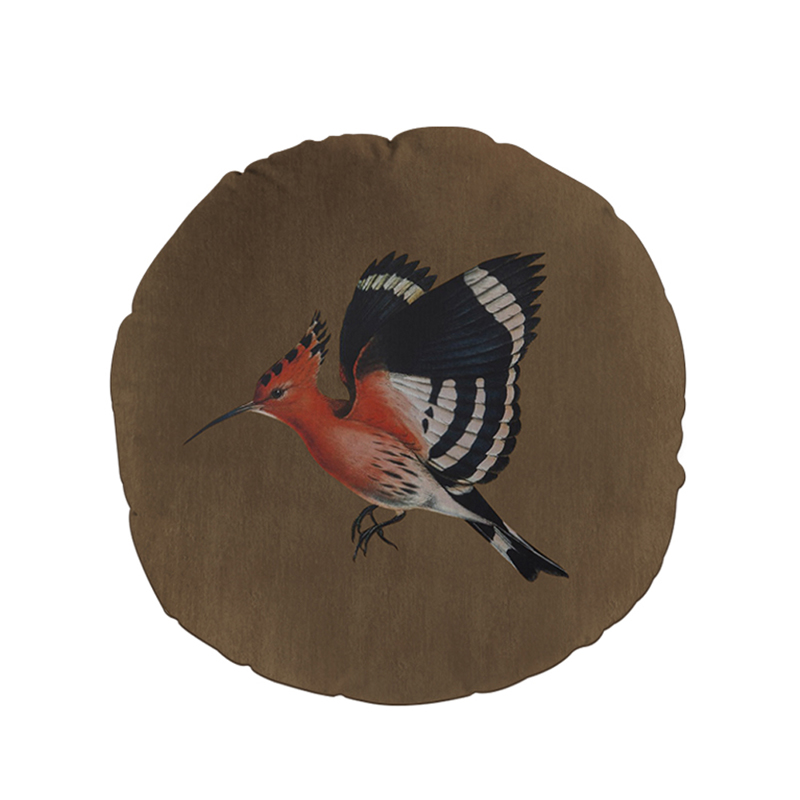Liberta-Maison Hoopoe Διακοσμητικό Μαξιλάρι 45x45cm Βελούδο Πολύχρωμο Καφέ 025313
