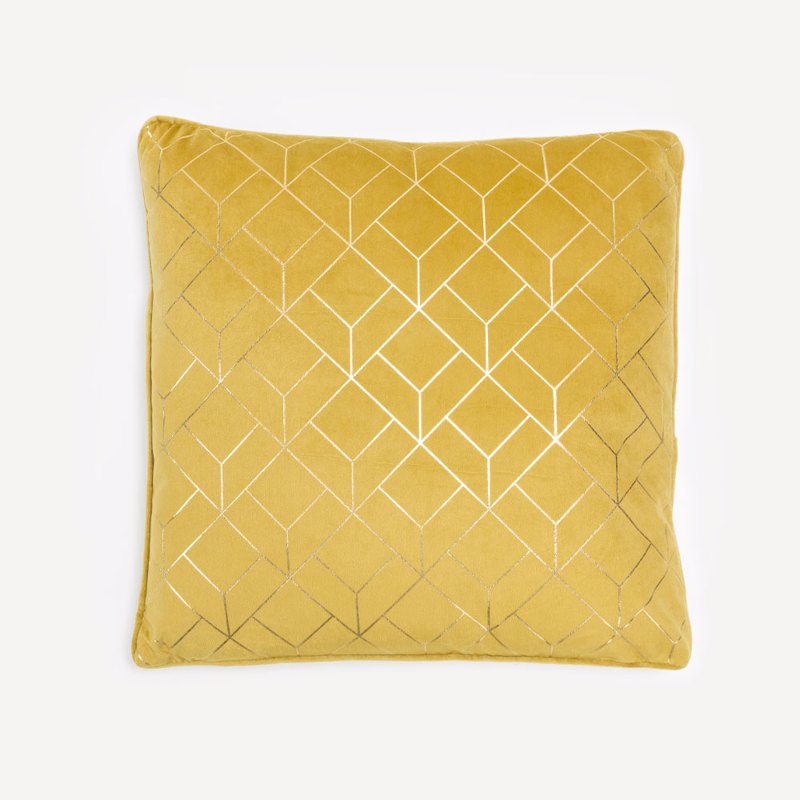 Liberta - Maison BRILLO Διακοσμητικό Μαξιλάρι Βελούδινο Χρυσό 45x45cm 025332