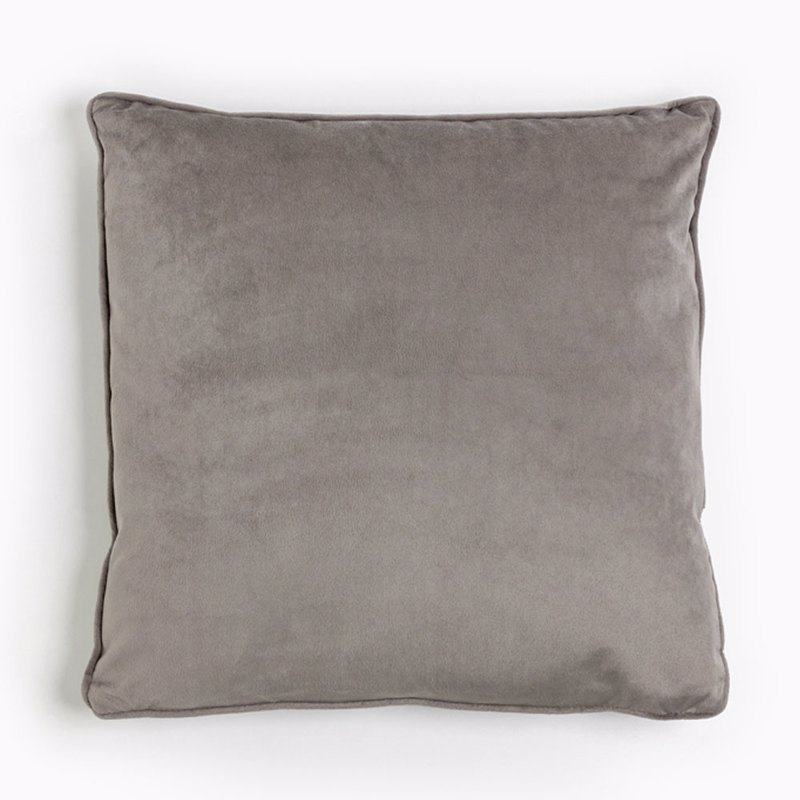Liberta-Maison Simply Franco Διακοσμητικό Μαξιλάρι 45x45cm Βελούδο Γκρι 025362