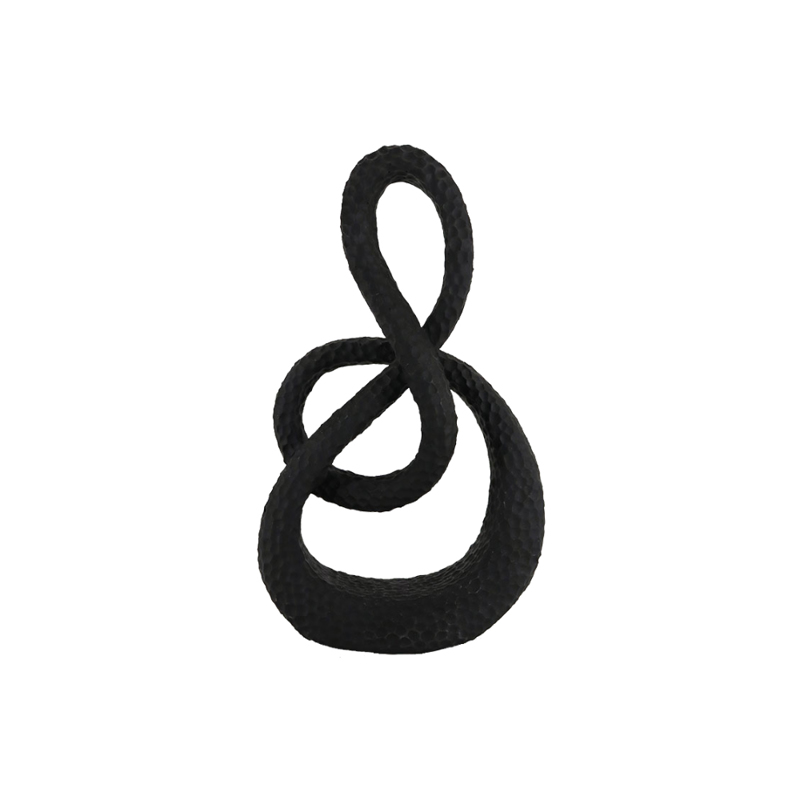 Liberta - Maison CERCHIO Διακοσμητικός Κόμπος Resin Μαύρος 17x7x29cm 025428