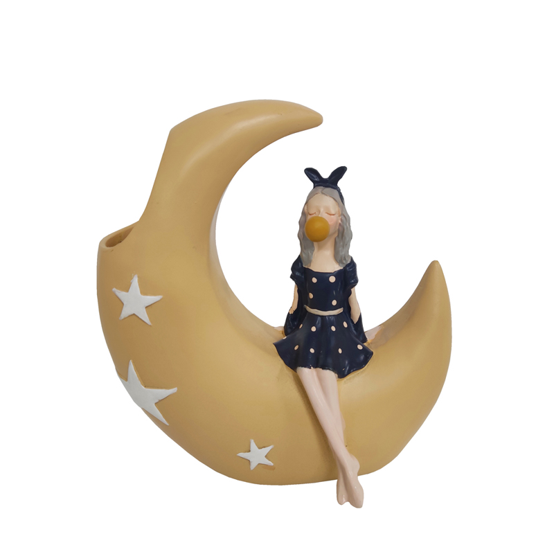Liberta-Maison LUNA Διακοσμητικη Φιγουρα 15x8x16cm Polyresin Πολύχρωμο 025444