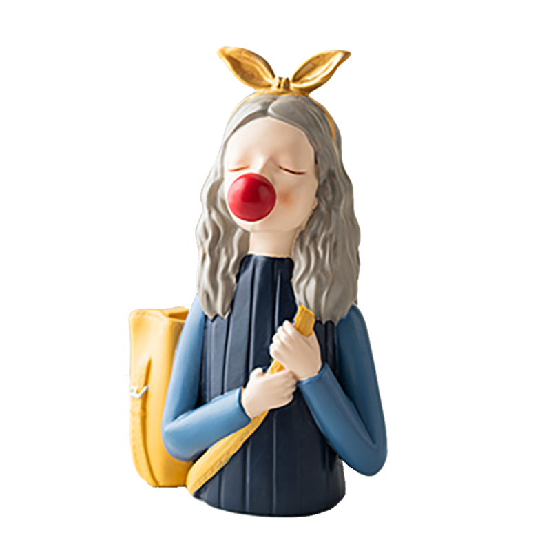 Liberta-Maison Daygirl Διακοσμητικη Φιγουρα 12x9x17cm Polyresin Πολύχρωμο 025450