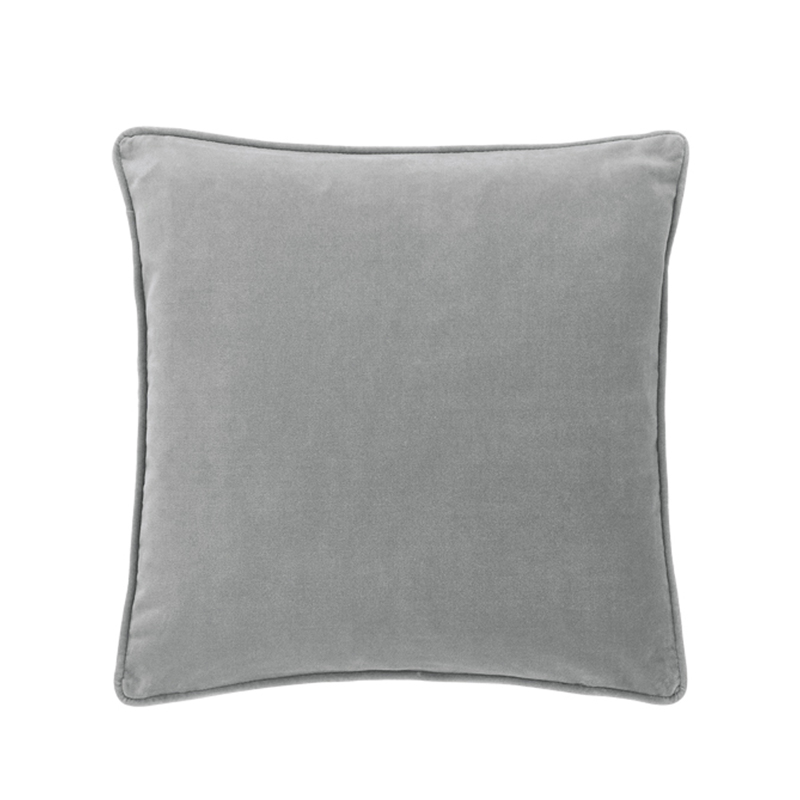 Liberta-Maison BROME Διακοσμητικό Μαξιλάρι 45x45cm Βελούδο Γκρι 025604