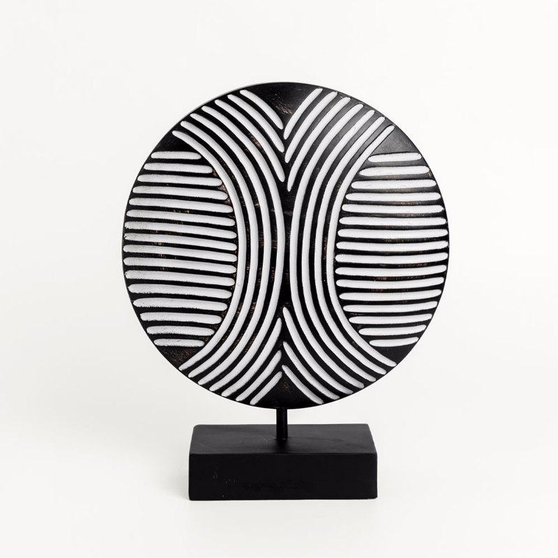 Διακοσμητικά Επιτραπέζια agiovlasitishome - ΣΗΜΑΝΤΙΚΟ: Σε περίπτωση διαφοράς τιμής από το κατάστημα ισχύει παντα και μόνο η τιμή του καταστήματος Liberta - Maison MOTI Διακοσμητικό Totem Polyresin Μαύρ