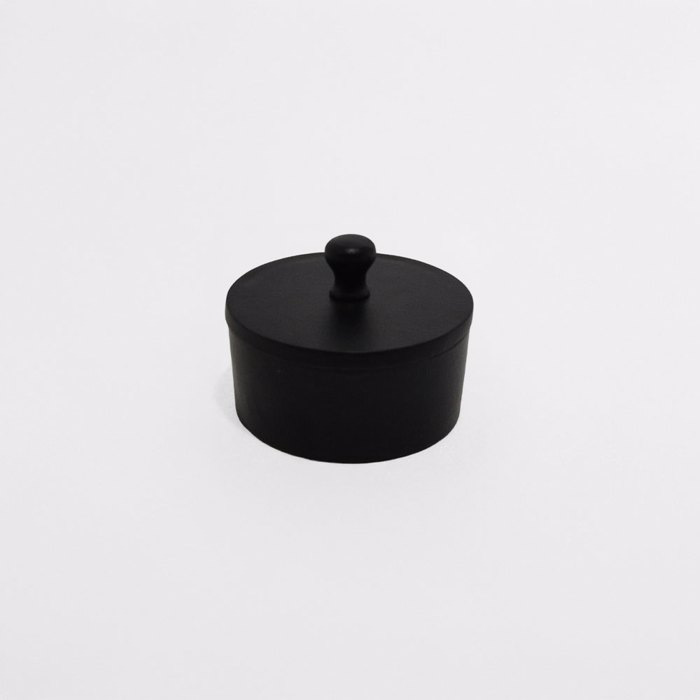 Liberta-Maison BOITE Doxeio Apothikefsis Me Kapaki 14x14x10cm Alouminio Mavro 026008