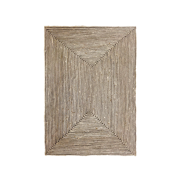 Liberta - Maison MAMBA Χαλί Σαλονιού 210x140cm Γιούτα Φυσικό Μαύρο 026047