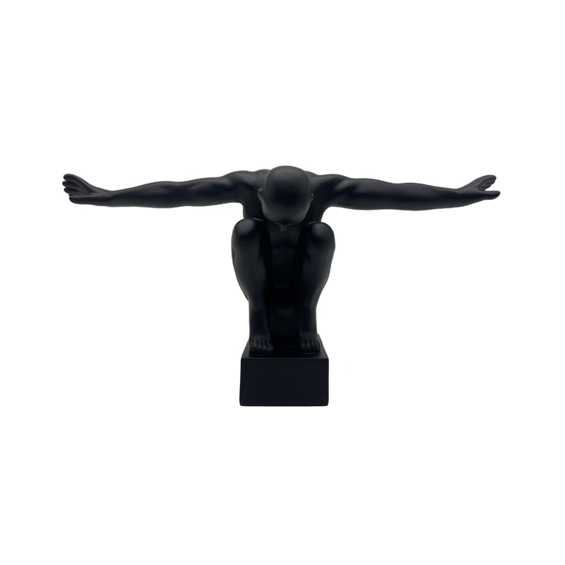 Διακοσμητικά Επιτραπέζια agiovlasitishome - ΣΗΜΑΝΤΙΚΟ: Σε περίπτωση διαφοράς τιμής από το κατάστημα ισχύει παντα και μόνο η τιμή του καταστήματος Liberta - Maison LEKO DECO Αγαλματίδιο Resin Μαύρο 38.8