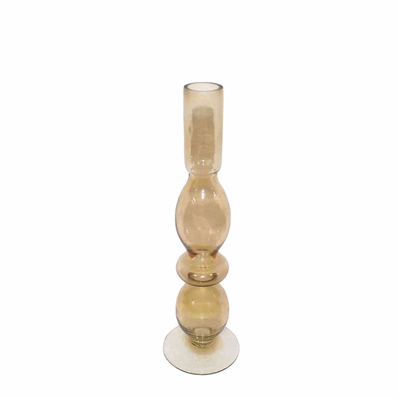 Liberta-Maison BALLON Διακοσμητικό Κηροπήγιο 8x8x29cm ΓΥΑΛΙ ΜΕΛΙ 026474