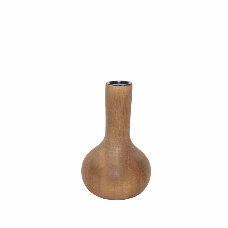 Liberta-Maison Scandi Κηροπήγιο 8x8x13cm Ξύλο Φυσικό 026496