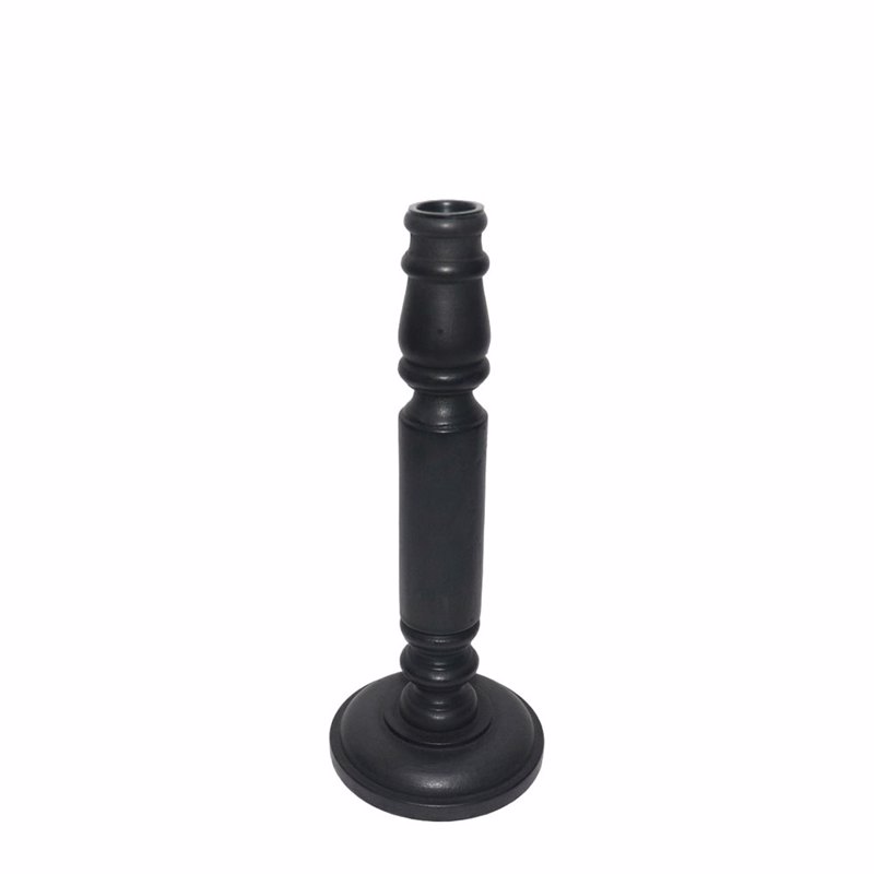 Liberta-Maison Classic Κηροπήγιο 10x10x26cm Ξύλο Μαύρο 026500