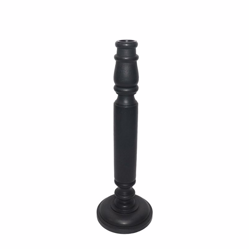 Liberta-Maison Classic Κηροπήγιο 10x10x31cm Ξύλο Μαύρο 026501