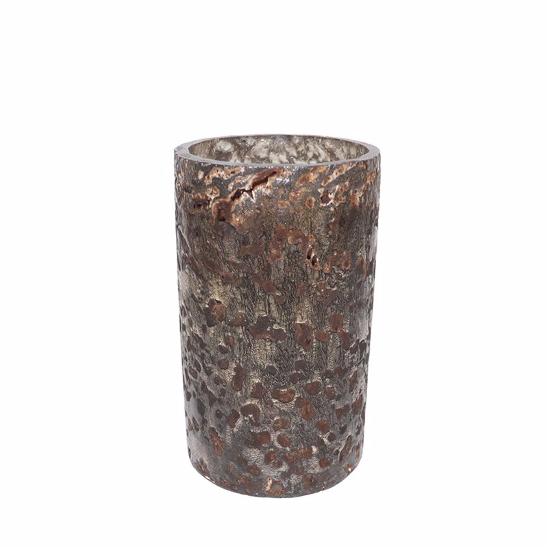 Liberta-Maison Bulles Βάζο 10x10x18cm Γυαλί Χρυσό Μπρονζε 026528