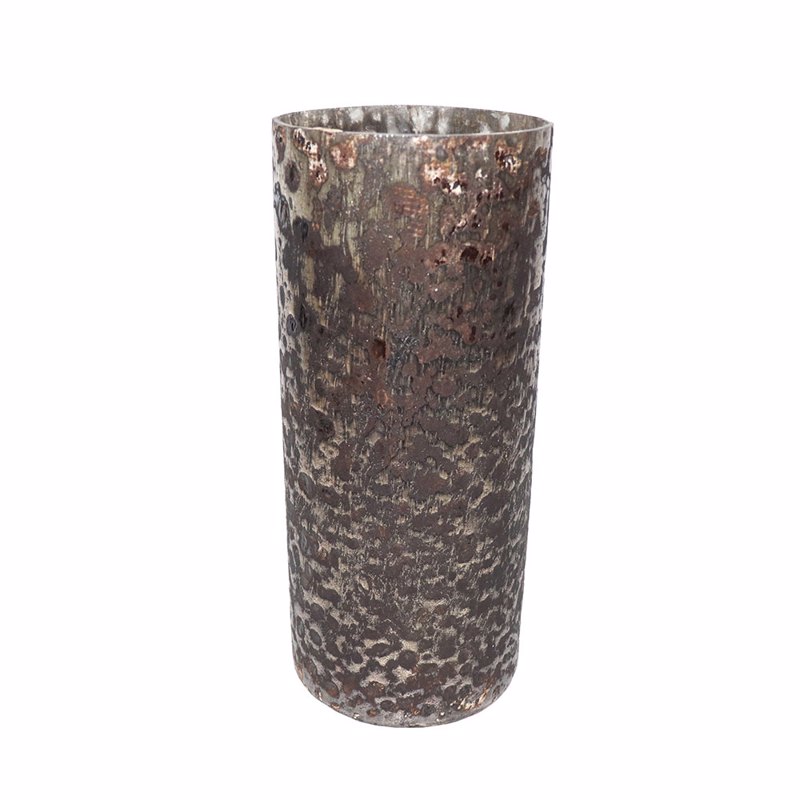 Liberta - Maison BULLES Βάζο Γυάλινο Χρυσό Μπρονζέ Φ13x30cm 026530