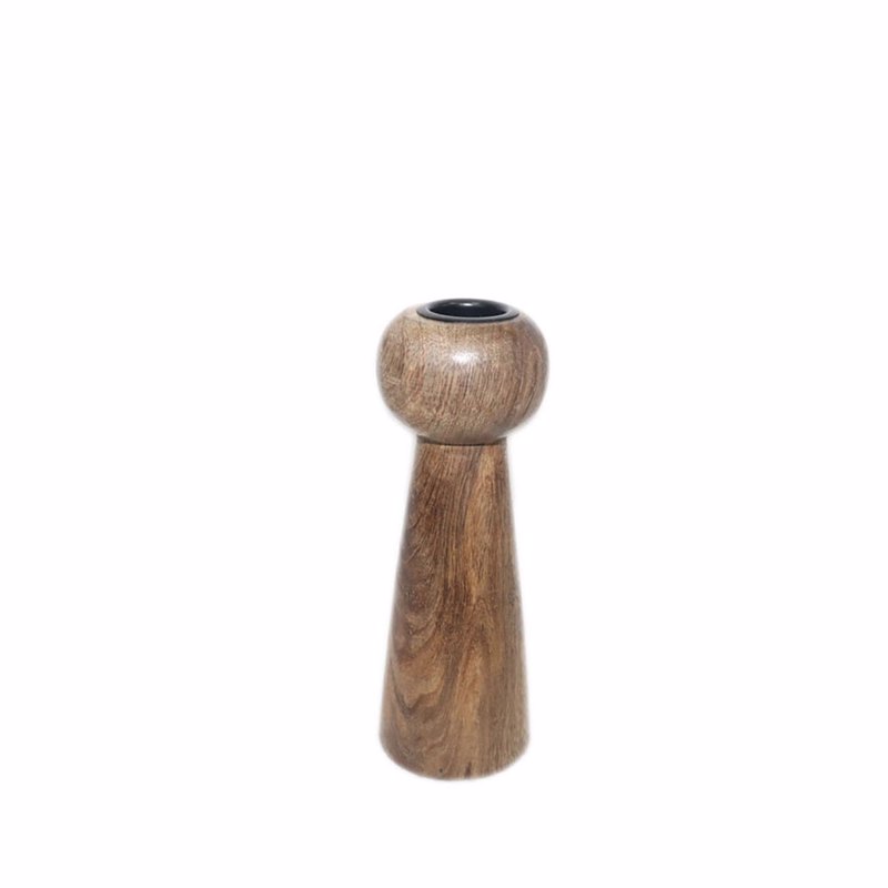 Liberta-Maison KAMAR Κηροπήγιο 6x6x16cm Ξύλο Φυσικό 026539