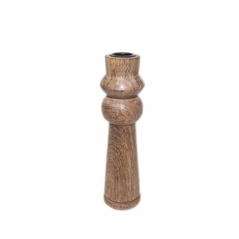 Liberta-Maison KAMAR Κηροπήγιο 6x6x21cm Ξύλο Φυσικό 026540