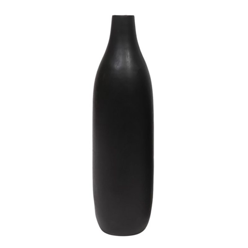 Liberta - Maison SOLET Βάζο Ξύλινο Μαύρο Φ10x40cm 026746