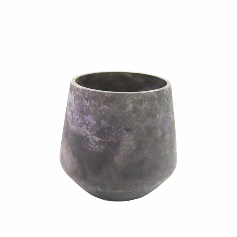 Liberta-Maison Cinza Βάση Ρεσώ 13x13x11cm Γυαλί Γκρι Χρυσό 027027