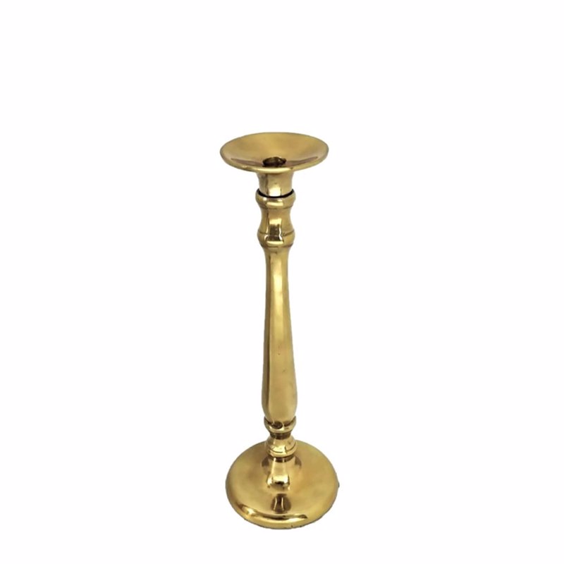 Liberta-Maison Ensui Κηροπήγιο 17x17x51cm Αλουμίνιο Χρυσό 027040