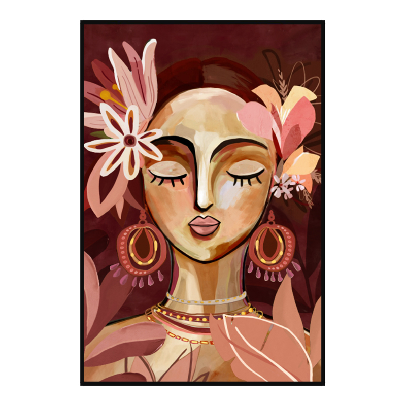 Liberta - Maison NOZOMI Πίνακας Καμβάς Πολύχρωμος με Ξύ