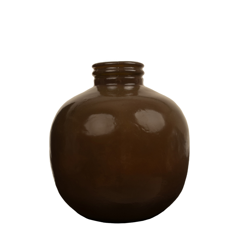 Liberta-Maison Crushed Caramel Βάζο 32x32x35cm Ανακυκλωμένο Γυαλί Caramel 027175