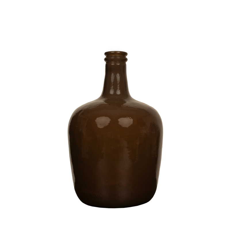 Liberta-Maison Crushed Caramel Μπουκάλα 21x21x37cm Ανακυκλωμένο Γυαλί Caramel 027178