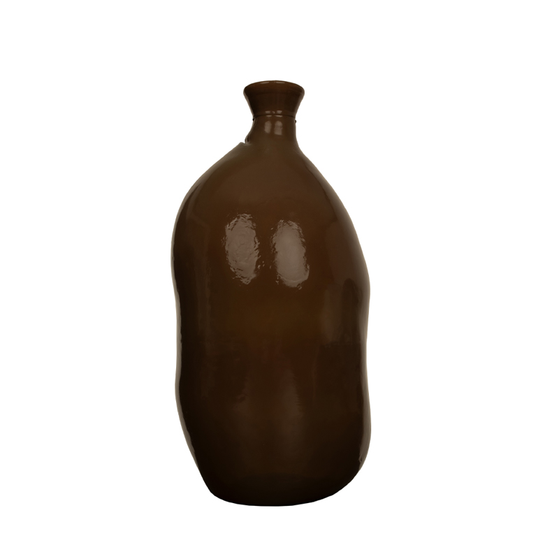 Liberta-Maison Crushed Caramel Μπουκάλα 25x25x50cm Ανακυκλωμένο Γυαλί Caramel 027182