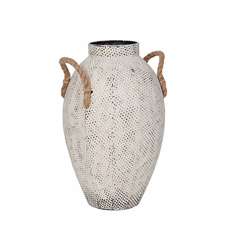 Liberta - Maison CUPI Βάζο Μεταλλικό Λευκό Φ20x33cm 027