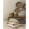 Liberta-Maison Nile Plex Kalathi Me Kapaki Set 2TMx 30x30x32cm Kansgrass Fusiko Mavro PVC 027425