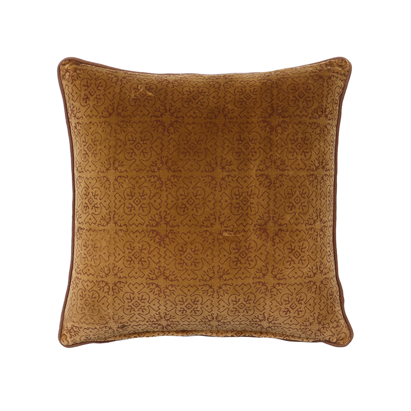 Liberta - Maison SUNDIAL C Διακοσμητικό Μαξιλάρι Βαμβάκι Caramel Βελούδο 50x50cm 027869